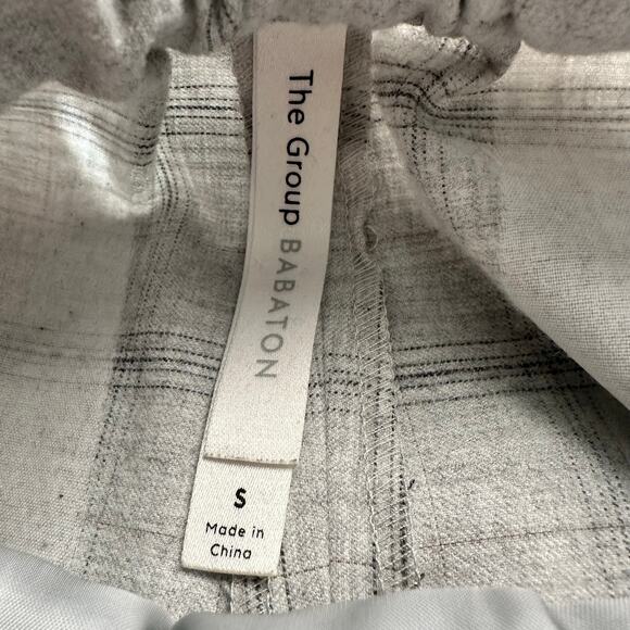 Aritzia Babaton Womens size Small Jimmy Pants Mid-rise Twill Trousers Light Gray - Picture 7 of 9